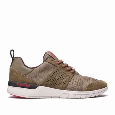 Supra SCISSOR - Miesten Lenkkarit - Khaki/Ruskea